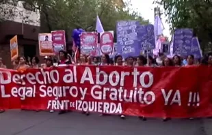 Marcha de "auto-convocadas" en San Juan, Argentina, en 2013. Foto: Captura de YouTube 