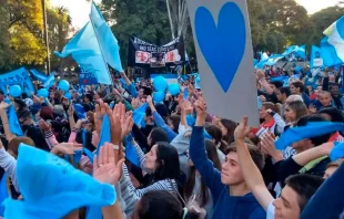 Marcha provida en 2019 en Argentina. Cru00e9dito: Unidad Provida 