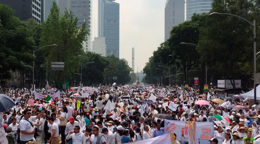 La multitud en la Marcha por la Familia en Ciudad de México. Foto: Bárbara Bustamante (ACI Prensa)?w=200&h=150