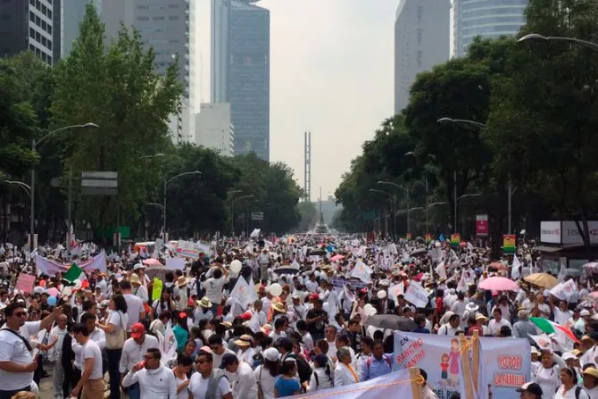 VIDEOS y FOTOS: Más de 400 mil en Marcha por la Familia en México