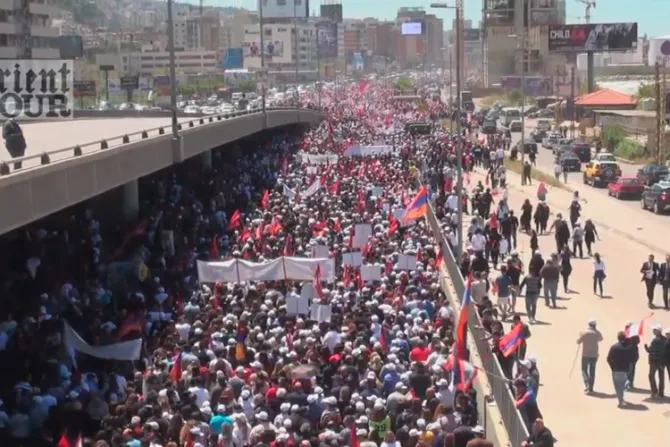 [VIDEO] Miles en el Líbano marchan por aniversario del genocidio armenio