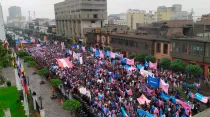 Así fue la multitudinaria marcha contra la ideología de género en colegios de Perú / Crédito: Con Mis Hijos No Te Metas