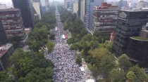 Marcha por la Familia en Ciudad de Mu00e9xico, el 24 de septiembre. Foto: Frente Nacional por la Familia.