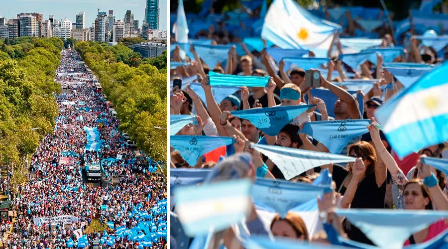 Marcha por la Vida 2019 en Argentina / Crédito: Organización de la Marcha por la Vida Argentina - @marchaxlavidaAr