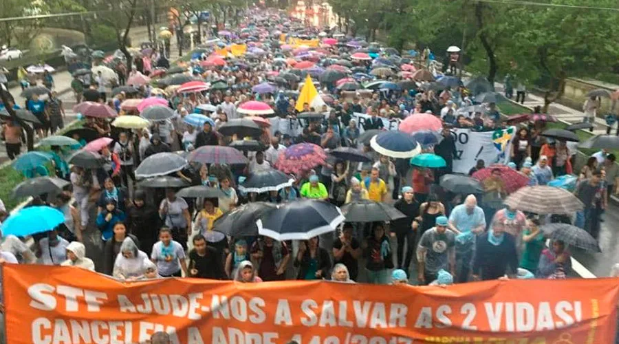 Marcha por la Vida en São Paulo / Foto: Facebook Marcha Pela Vida Brasil