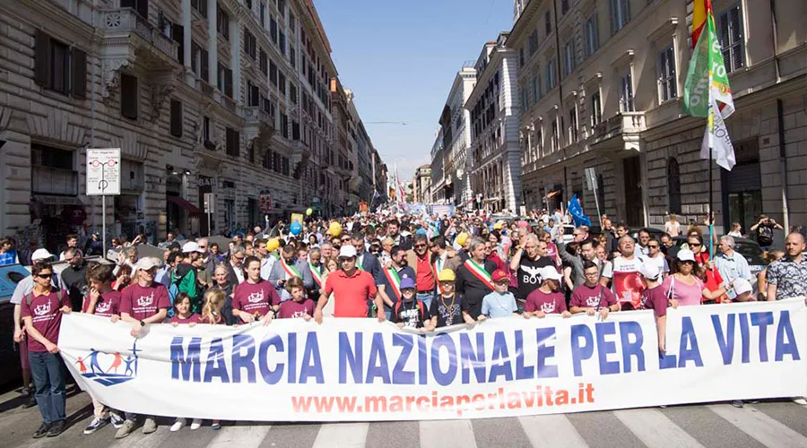 Marcha por la Vida 2018 en las calles de Roma / Crédito: Marcia per la Vita