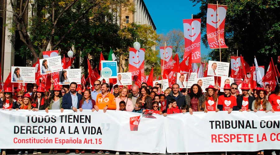 Cabecera de la VI Marcha por la Vida celebrada en Madrid. Foto: Blanca Ruiz?w=200&h=150