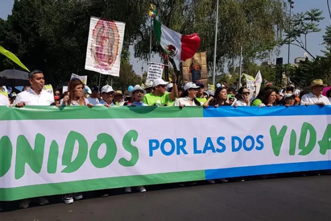 Ola Celeste: Multitud marcha por la vida en Ciudad de México [FOTOS y VIDEOS]