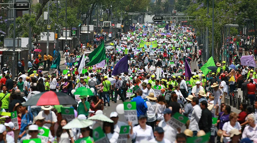 Marcha por la Vida en México. Foto: Facebook Pasos X la Vida.