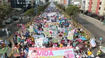 Marcha por la Vida 2016 en Perú. Crédito: Eduardo Berdejo - ACI Prensa