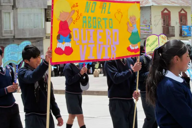 Marcha por la Vida en la cima del Perú: “Apostamos por la vida y por la familia natural”