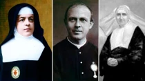 Madre Margarita Ricci Curbastro, P. Ludovico Longari y Sor Justa Domu00ednguez de Vidaurreta