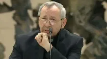 P. Marko Rupnik. Crédito: Captura de video de Vatican News