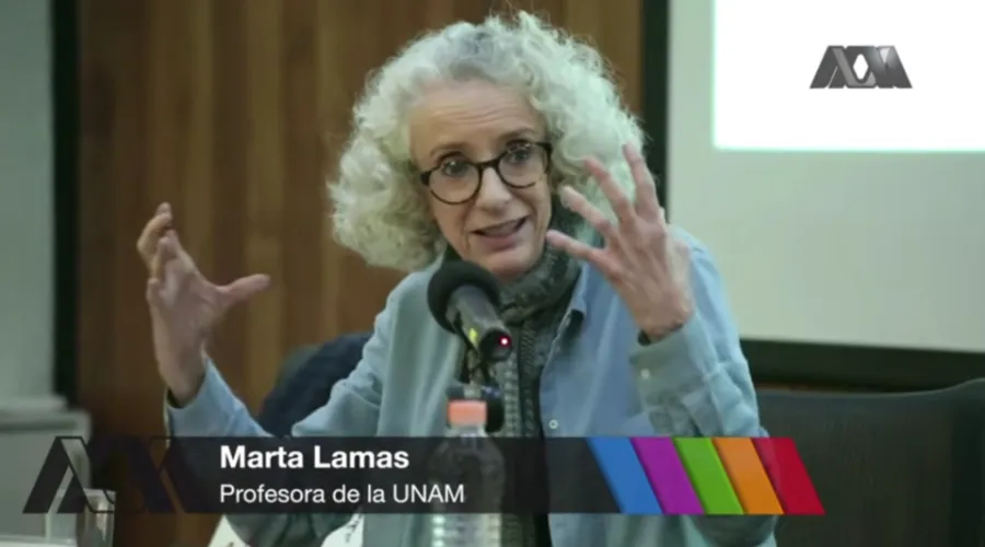 Marta Lamas en “Conversatorio sobre el Movimiento Feminista”. Crédito: Captura de video / Universidad Autónoma Metropolitana.
