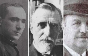 Timoteo Rojo Orcajo, Rufino Blanco Su00e1nchez, e Isidro Almazu00e1n Francos. Foto: ArchiMadrid 