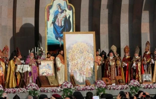 Canonizaciu00f3n de los mu00e1rtires del genocidio armenio / Foto: Twitter de Pura Noticia 