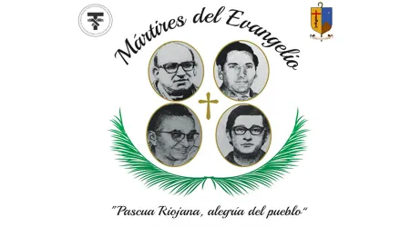 Este es el lema y logo de la beatificación de los mártires riojanos