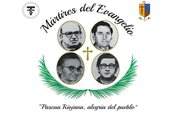 Este es el lema y logo de la beatificación de los mártires riojanos