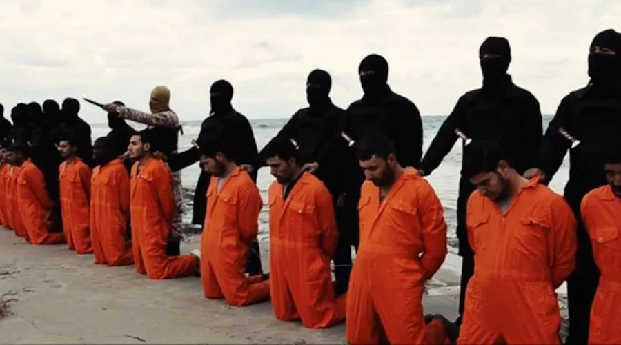 Ejecución de cristianos a manos del Estado Islámico. Foto: Captura de video difundido por el Estado Islámico.?w=200&h=150