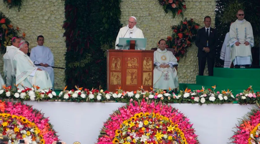El Papa Francisco en la Misa en Medellín. Foto David Ramos (ACI Prensa)?w=200&h=150