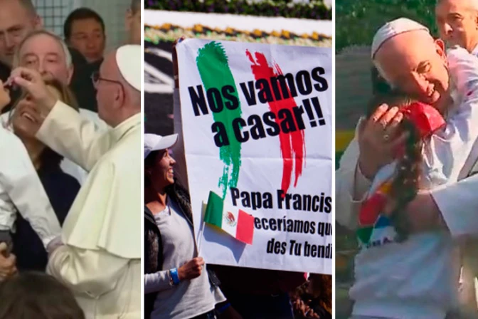 9 gestos que marcaron el domingo del Papa Francisco en México