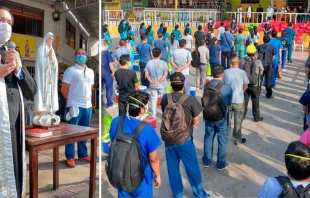 Los mu00e9dicos y el personal de salud en la oraciu00f3n esta mau00f1ana en Lima Norte. Fotos cortesu00eda Dr. Juan Ortiz Fernu00e1ndez 