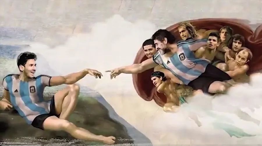 El video narra el Credo con imágenes de Messi y Maradona. Crédito: Captura de Video/Cuenta oficial de Instagram de la Selección Argentina de Fútbol @afaseleccion?w=200&h=150
