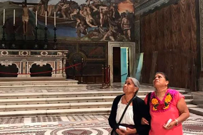 El "tour privado" de estas mexicanas a la Capilla Sixtina conmueve las redes