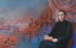 P. Michael McGivney. Cru00e9dito: Caballeros de Colu00f3n 