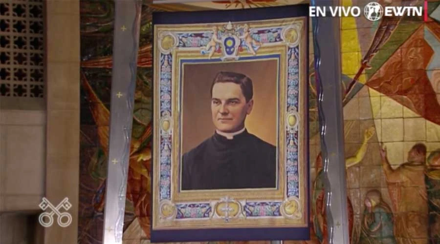 Imagen oficial del Beato Michael McGivney. Crédito: Captura de video / EWTN.?w=200&h=150