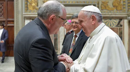 Papa Francisco recibe en el Vaticano al presidente del directorio de EWTN, Michael Warsaw