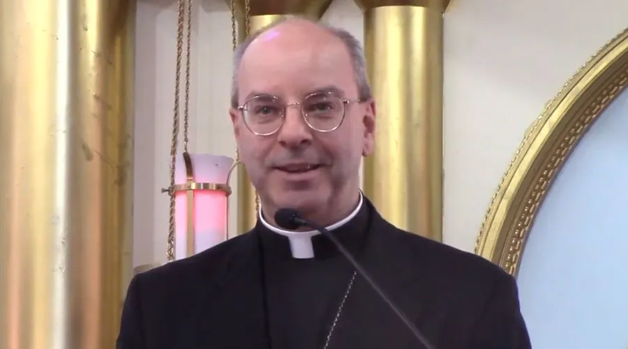 Mons. Michael Mulhall, Arzobispo electo de Kingston en Canadá. Captura Youtube