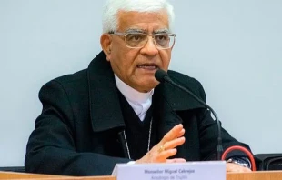 Mons. Miguel Cabrejos. Cru00e9dito: ANDINA 