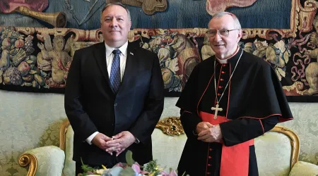Mike Pompeo se reúne en el Vaticano con el Cardenal Pietro Parolin
