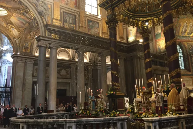 Conmemoran en Roma el “milagro de la nieve” en la Basílica de Santa María la Mayor