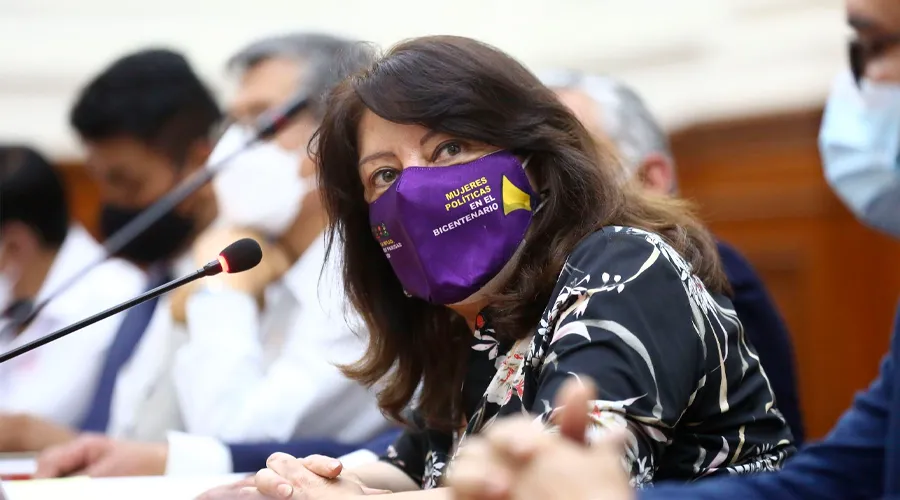La ministra de la Mujer y Poblaciones Vulnerables de Perú, Diana Miloslavich | Crédito: PCM