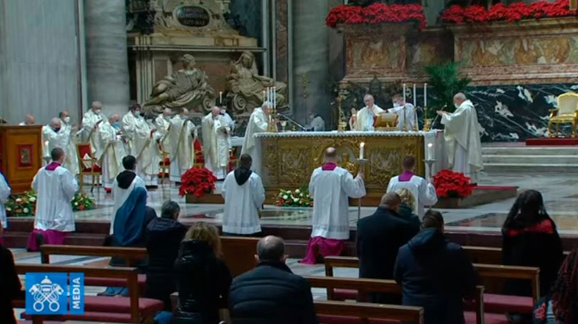 Misa de la Solemnidad de Santa María Madre de Dios en el Vaticano. Foto: Captura de Youtube?w=200&h=150