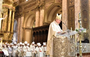 Misa presidida por Mons. Adamczyk. Cru00e9dito: Revista Eclesia/Diu00f3cesis de Lomas de Zamora 