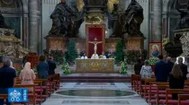 Misa de la Solemnidad de Corpus Christi en el Vaticano. Foto: Captura de Youtube