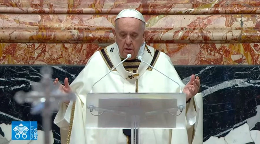 El Papa Francisco presidió la celebración. Foto: Captura de Youtube?w=200&h=150