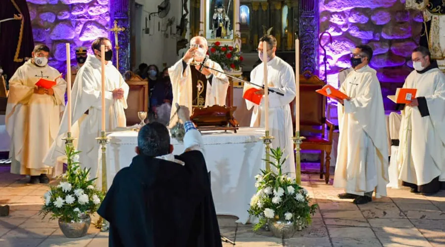 Misa en Convento de Santo Domingo. Crédito: Diócesis de La Rioja.