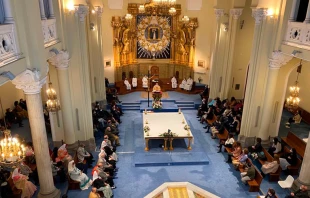 Iglesia de la Paloma durante la reapertura. Foto: Unicolor Fotu00f3grafos 
