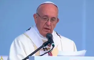 El Papa Francisco en Misa en Bogotá / Captura de pantalla (Youtube) 