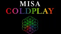 Fragmento del afiche promosional de la "Misa Coldplay". Foto: Twitter / @IberoPuebla.