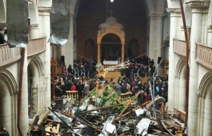 Misa de Navidad en Catedral de San Elu00edas en Alepo (Siria) / Foto: Alexandre Goodarzy (SOS Chru00e9tiens Du00b4Orient) 