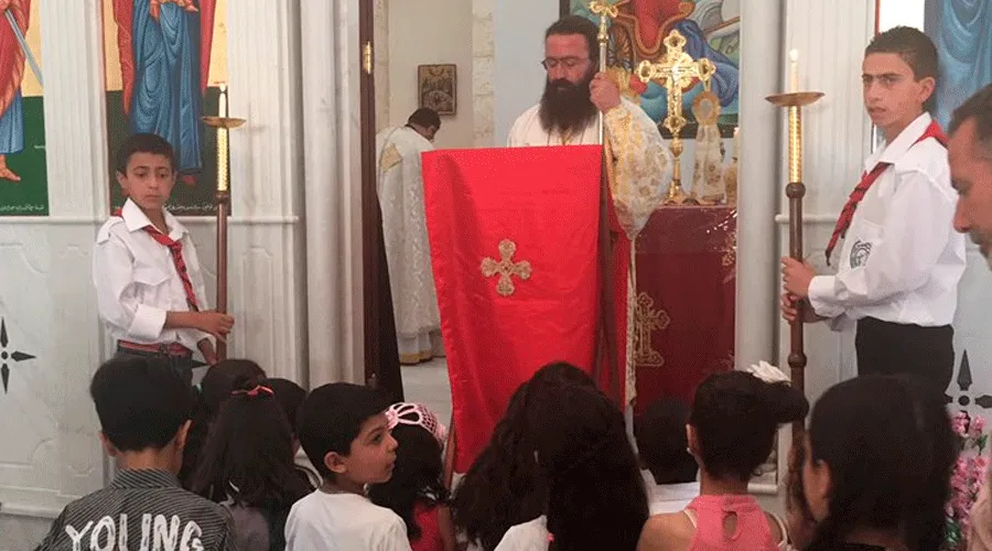 Misa en la iglesia greco-ortodoxa de San Elías / Foto: SOS Chrétiens d'Orient