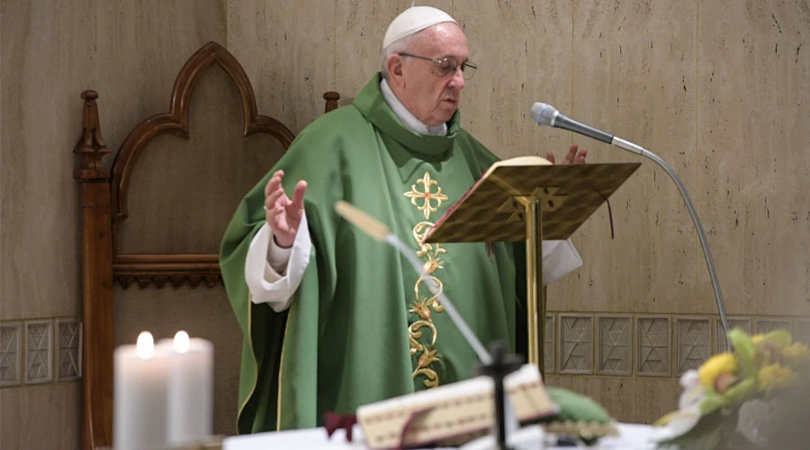 El Papa Francisco durante la Misa. Foto: L'Osservatore Romano