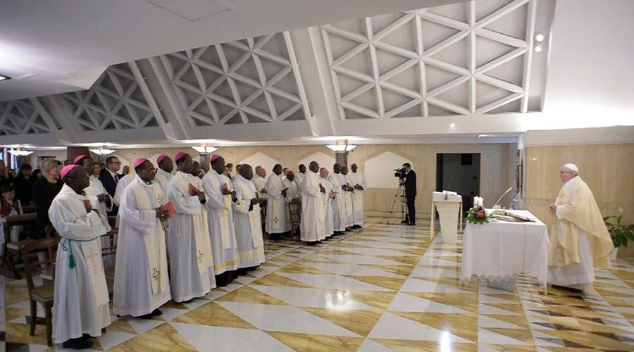 El Papa Francisco durante la Misa. Foto: Vatican Media?w=200&h=150