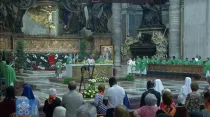 Misa en el Vaticano por la II Jornada Mundial de los Abuelos. Foto: Captura video