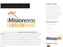 Captura de pantalla de sitio web congreso.imision.org